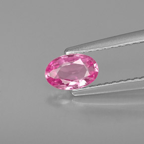 Zaffiro naturale rosa da 0,53 ct, taglio ovale, VVS