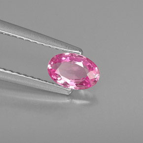 Zaffiro naturale rosa da 0,53 ct, taglio ovale, VVS