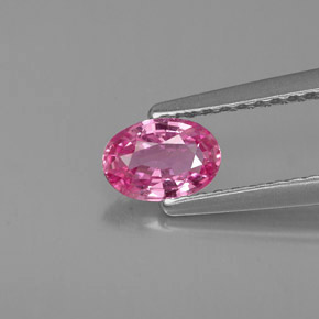 Zaffiro naturale rosa da 0,51 ct, taglio ovale, VVS