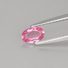 Zaffiro naturale rosa da 0,42 ct, taglio ovale, IF