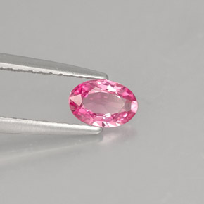 Zaffiro naturale rosa da 0,42 ct, taglio ovale, IF