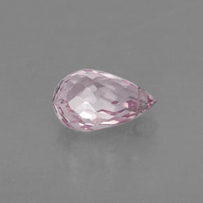 Zaffiro naturale rosa da 0,69 ct, briolette, VS-SI