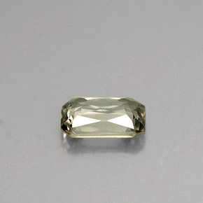 Zaffiro naturale verde da 1,12 ct, taglio smeraldo, VVS-VS