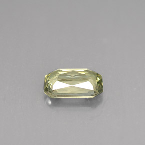 Zaffiro naturale verde da 1,03 ct, taglio smeraldo, VVS