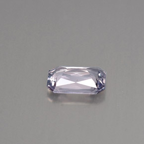Zaffiro naturale viola da 0,89 ct, taglio smeraldo, VVS-VS