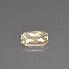 Zaffiro naturale arancione da 0,86 ct, taglio smeraldo, VS