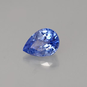 Zaffiro naturale blu da 0,98 ct, taglio a pera, VVS