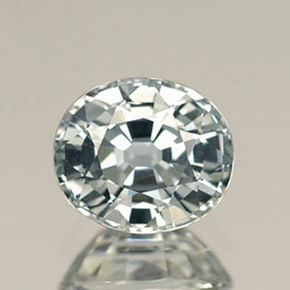 Zaffiro naturale verde da 1,25 ct, taglio ovale, IF