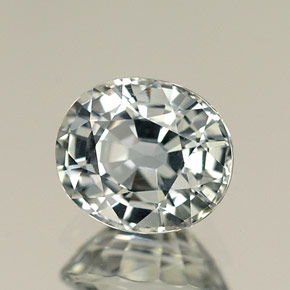 Zaffiro naturale verde da 1,25 ct, taglio ovale, IF