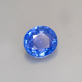 Zaffiro naturale blu da 1,30 ct, taglio ovale, VS