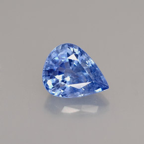 Zaffiro naturale blu da 1,51 ct, taglio a pera, VS-SI