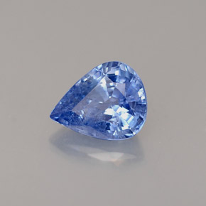 Zaffiro naturale blu da 1,51 ct, taglio a pera, VS-SI