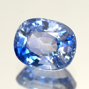 Zaffiro naturale blu da 1,32 ct, taglio a cuscino, VVS-VS