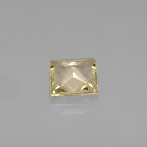Zaffiro naturale giallo da 0,82 ct, quadrato, VVS