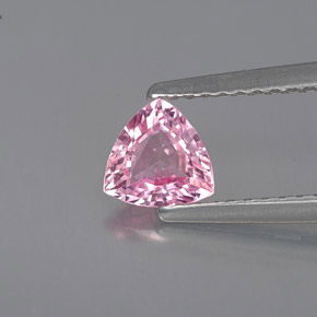 Zaffiro naturale rosa da 0,64 ct, trillion, VS