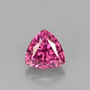 Zaffiro naturale rosa da 0,71 ct, trillion, VVS