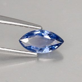 Zaffiro naturale blu da 0,52 ct, marchesa, VVS-VS