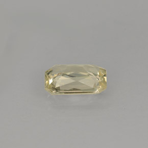 Zaffiro naturale giallo da 0,90 ct, taglio smeraldo, VS-SI