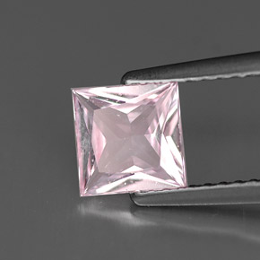 Zaffiro naturale rosa da 1,00 ct, quadrato, VS