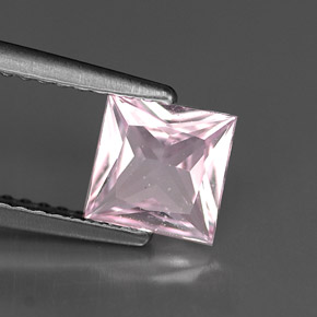 Zaffiro naturale rosa da 1,00 ct, quadrato, VS