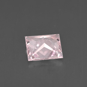 Zaffiro naturale rosa da 1,00 ct, quadrato, VS