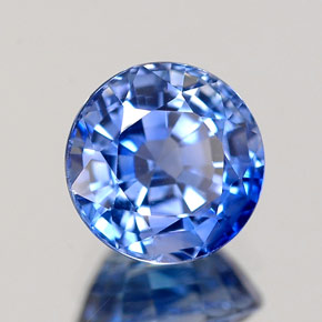 Zaffiro naturale blu da 1,83 ct, taglio rotondo, IF