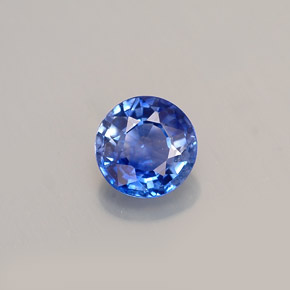 Zaffiro naturale blu da 0,93 ct, taglio rotondo, VS