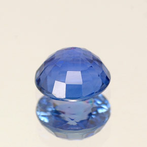 Zaffiro naturale blu da 0,99 ct, taglio rotondo, VS