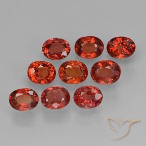 Gemme di Zaffiro Rosso brillante naturale da 2.72 ct, Ovale, VVS-VS