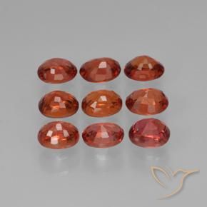 Gemme di Zaffiro Rosso brillante naturale da 2.72 ct, Ovale, VVS-VS