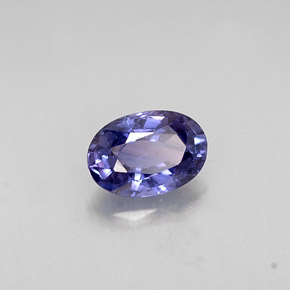 Zaffiro naturale blu da 0,57 ct, taglio ovale, VS