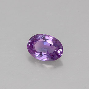 Zaffiro naturale viola da 0,57 ct, taglio ovale, VVS