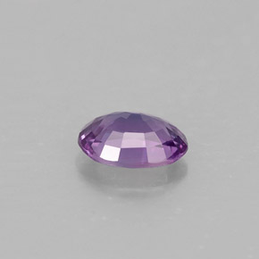 Zaffiro naturale viola da 0,57 ct, taglio ovale, VVS
