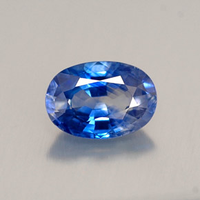 Zaffiro naturale blu da 0,95 ct, taglio ovale, VS