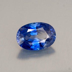 Zaffiro naturale blu da 0,95 ct, taglio ovale, VS