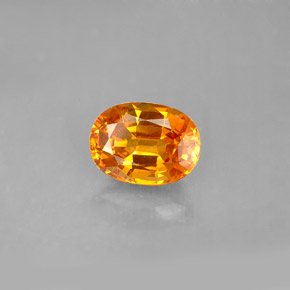 Zaffiro naturale arancione da 1,81 ct, taglio ovale, VVS