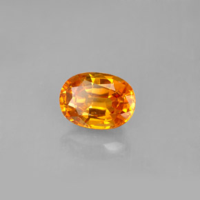 Zaffiro naturale arancione da 1,81 ct, taglio ovale, VVS