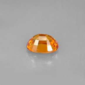 Zaffiro naturale arancione da 1,81 ct, taglio ovale, VVS