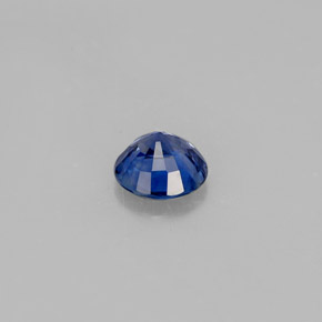 Zaffiro naturale blu da 0,55 ct, taglio rotondo, VS