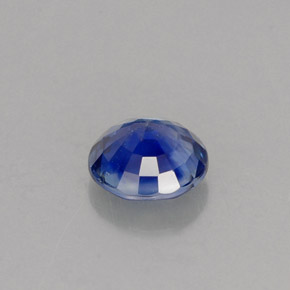 Zaffiro naturale blu da 0,60 ct, taglio rotondo, VS