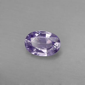 Zaffiro naturale viola da 0,57 ct, taglio ovale, VVS-VS