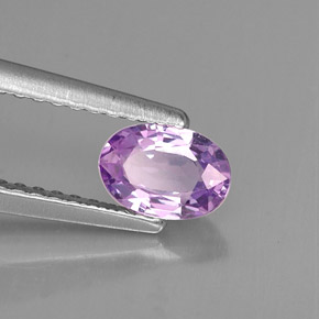 Zaffiro naturale viola da 0,61 ct, taglio ovale, VVS-VS