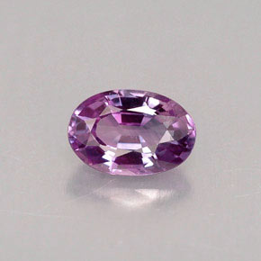 Zaffiro naturale viola da 0,63 ct, taglio ovale, VVS-VS