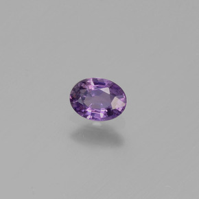 Zaffiro naturale viola da 0,42 ct, taglio ovale, VVS-VS