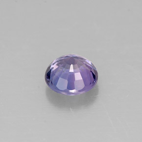 Zaffiro naturale viola da 0,51 ct, taglio rotondo, VS