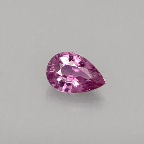 Zaffiro naturale viola da 0,52 ct, taglio a pera, VVS
