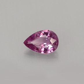 Zaffiro naturale viola da 0,52 ct, taglio a pera, VVS