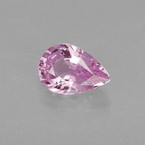 Zaffiro naturale rosa da 0,54 ct, taglio a pera, VVS-VS