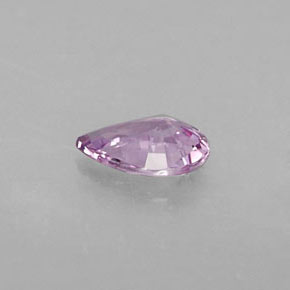 Zaffiro naturale viola da 0,39 ct, taglio a pera, VVS