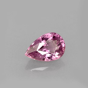 Zaffiro naturale rosa da 0,60 ct, taglio a pera, VVS-VS